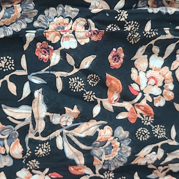 Angie Black and Tan Floral Dress Mini Size Small - Picture 3 of 8